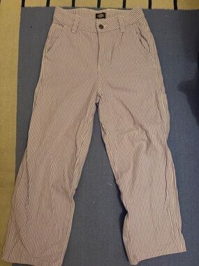 Dickies Women’s Lavender and White Striped Chinos